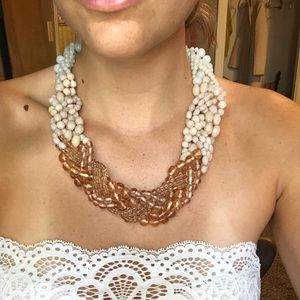 {SOLD}Pink Ombré Beaded Necklace